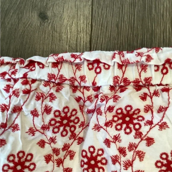 Floral Red and White Skirt - Picture 5 of 13